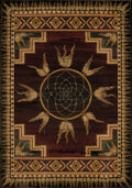 Rugs Incredible Rugs and Decor 22" x 36" x 0.45" Lodge Polypropylene Accent Rug 9337 HomeRoots