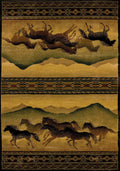 Rugs Incredible Rugs and Decor 22" x 36" x 0.45" Lodge Polypropylene Accent Rug 9352 HomeRoots