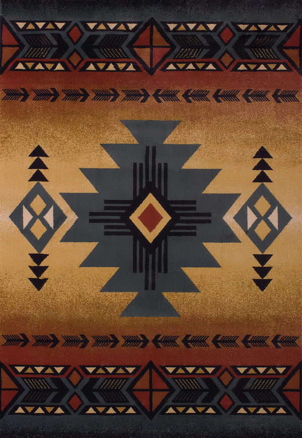 Rugs Incredible Rugs and Decor - 47" x 63" x 0.45" Blue Polypropylene Accent Rug HomeRoots