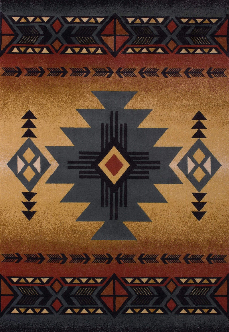 Rugs Incredible Rugs and Decor - 47" x 63" x 0.45" Blue Polypropylene Accent Rug HomeRoots