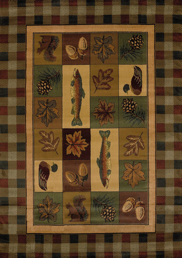 Rugs Incredible Rugs and Decor 47" x 63" x 0.45" Natural Polypropylene Accent Rug 9249 HomeRoots