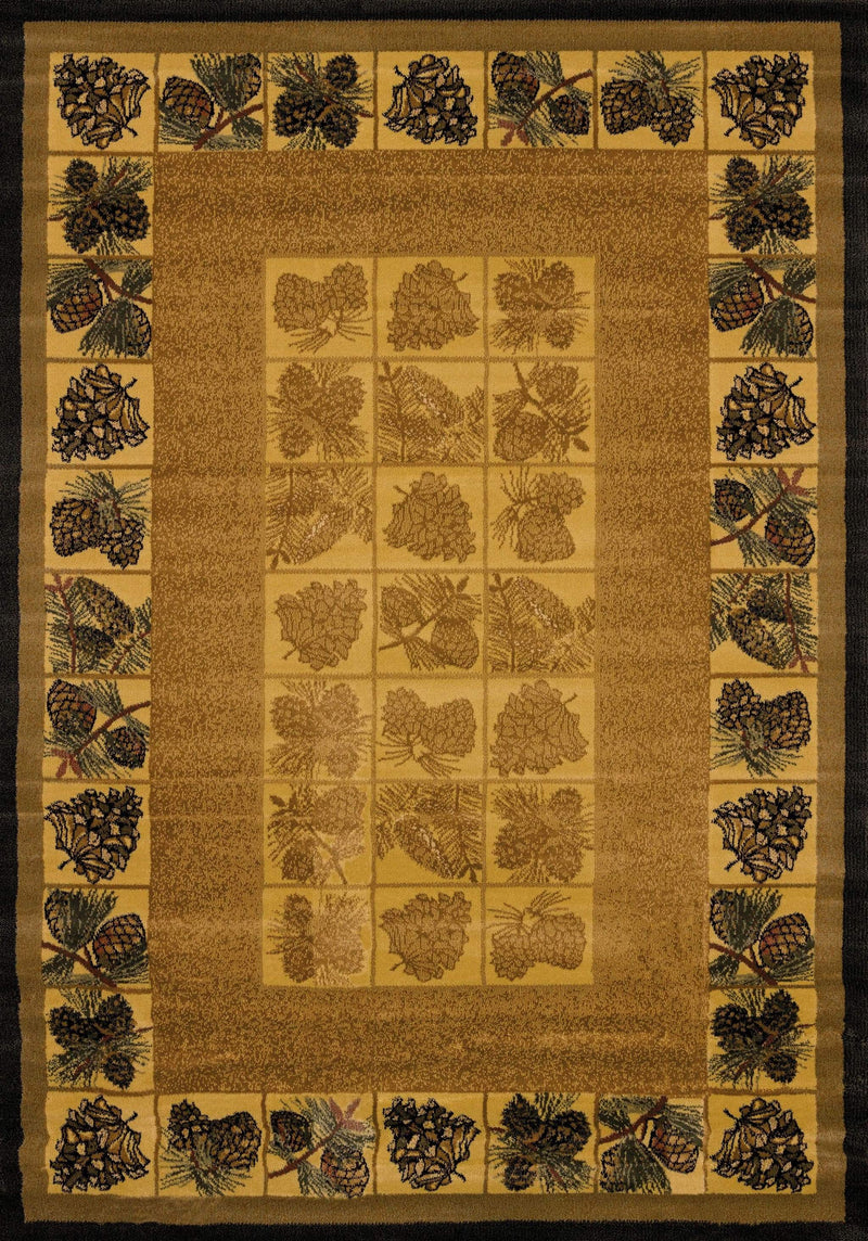Rugs Incredible Rugs and Decor 47" x 63" x 0.45" Natural Polypropylene Accent Rug 9319 HomeRoots