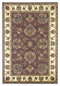 Rugs Ivory Area Rug - 20" x 31" Polypropylene Plum/Ivory Area Rug HomeRoots