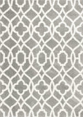 Rugs Ivory Area Rug - 5'3" x 7'7" Microfiber Grey/Ivory Area Rug HomeRoots
