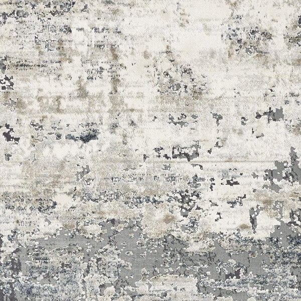 Rugs Ivory Area Rug - 5'3" x 7'7" Polyester Ivory/Teal Area Rug HomeRoots
