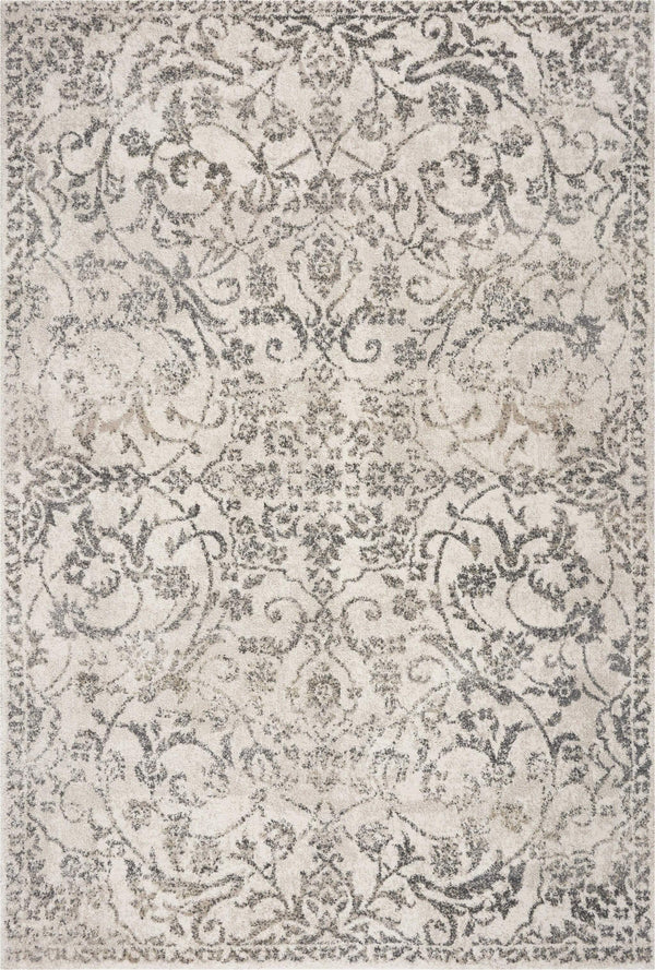 Rugs Ivory Area Rug 5'3" x 7'7" Polypropylene Ivory Area Rug 2933 HomeRoots