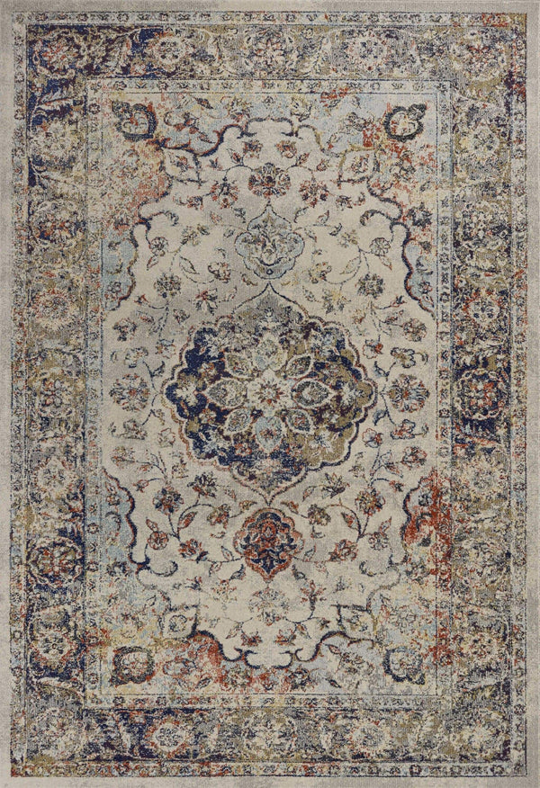 Rugs Ivory Area Rug - 5'3"X 7'7" Polypropylene Ivory Area Rug HomeRoots