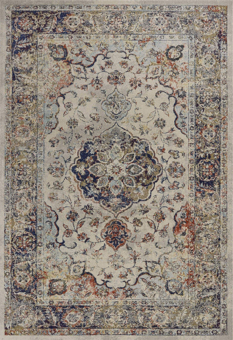 Rugs Ivory Area Rug - 5'3"X 7'7" Polypropylene Ivory Area Rug HomeRoots
