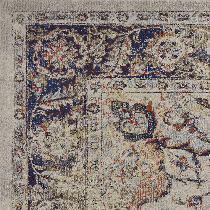Rugs Ivory Area Rug - 5'3"X 7'7" Polypropylene Ivory Area Rug HomeRoots