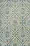 Rugs Ivory Area Rug - 5'3" x 7'7" Polypropylene Ivory/Teal Area Rug HomeRoots