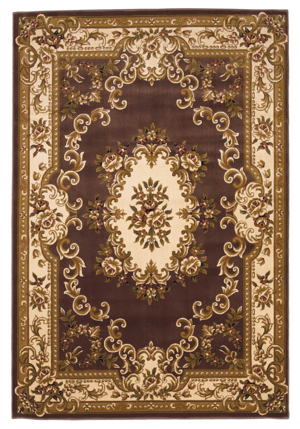 Rugs Ivory Area Rug - 5'3" x 7'7" Polypropylene Plum/Ivory Area Rug HomeRoots