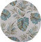 Rugs Ivory Area Rug - 5'6" Round Polyester Ivory Area Rug HomeRoots