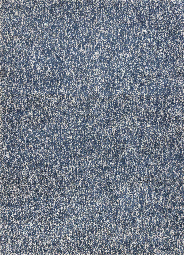 Rugs Ivory Area Rug - 5' x 7' Polyester Indigo/Ivory Heather Area Rug HomeRoots