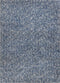 Rugs Ivory Area Rug - 5' x 7' Polyester Indigo/Ivory Heather Area Rug HomeRoots