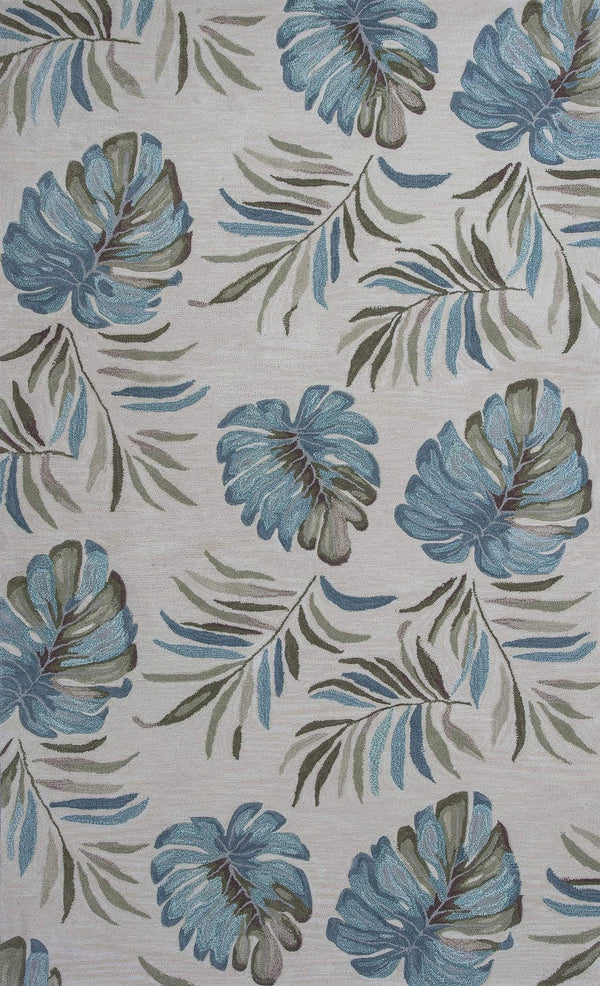Rugs Ivory Rug - 3'3" x 5'3" Polyester Ivory Area Rug HomeRoots