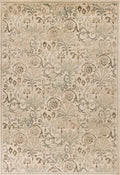 Rugs Ivory Rug - 5'3" x 7'8" Polypropylene Ivory Area Rug HomeRoots