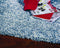 Rugs Ivory Rug - 7'6" X 9'6" Polyester Indigo/Ivory Heather Area Rug HomeRoots