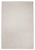 Rugs Ivory Rug - 7'6" X 9'6" Polyester Ivory Area Rug HomeRoots