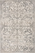 Rugs Ivory Rug 8'10" x 13' Polypropylene Ivory Area Rug 271 HomeRoots