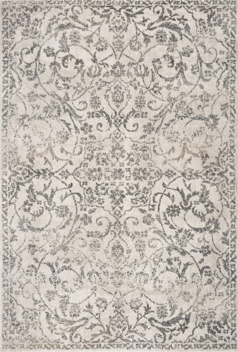 Rugs Ivory Rug 8'10" x 13' Polypropylene Ivory Area Rug 271 HomeRoots