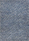 Rugs Ivory Rug - 8' x 11' Polyester Indigo/Ivory Heather Area Rug HomeRoots
