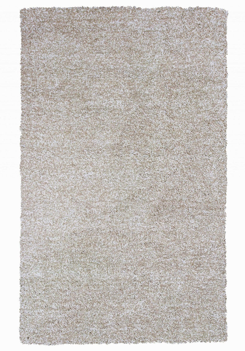 Rugs Ivory Rug - 8' x 11' Polyester Ivory Heather Area Rug HomeRoots