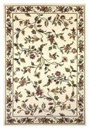 Rugs Ivory Rug - 9'10" X 13'2" Polypropylene Ivory Area Rug HomeRoots