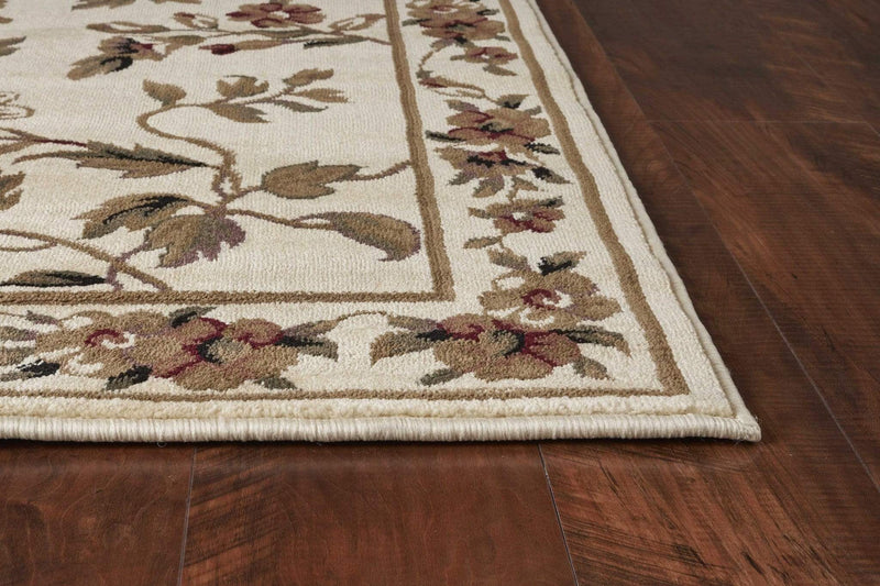Rugs Ivory Rug - 9'10" X 13'2" Polypropylene Ivory Area Rug HomeRoots