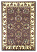 Rugs Ivory Rug - 9'10" X 13'2" Polypropylene Plum/Ivory Area Rug HomeRoots