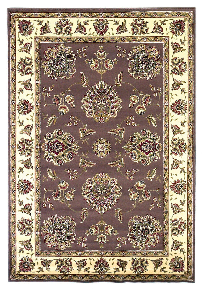 Rugs Ivory Rug - 9'10" X 13'2" Polypropylene Plum/Ivory Area Rug HomeRoots