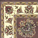 Rugs Ivory Rug - 9'10" X 13'2" Polypropylene Plum/Ivory Area Rug HomeRoots