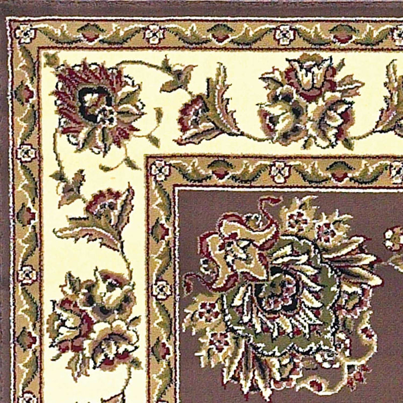 Rugs Ivory Rug - 9'10" X 13'2" Polypropylene Plum/Ivory Area Rug HomeRoots