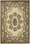 Rugs Ivory Shag Rug - 2'3" x 3'3" Polypropylene Ivory/Blue Area Rug HomeRoots