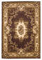 Rugs Ivory Shag Rug - 2'3" x 3'3" Polypropylene Plum/Ivory Area Rug HomeRoots