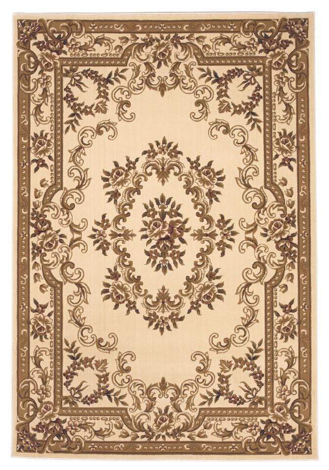 Rugs Ivory Shag Rug 20" x 31" Polypropylene Ivory Area Rug 3195 HomeRoots