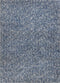 Rugs Ivory Shag Rug - 27" X 45" Polyester Indigo/Ivory Heather Area Rug HomeRoots