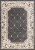 Rugs Ivory Shag Rug 3'3" x 5'3" Polypropylene Grey/Ivory Area Rug 3465 HomeRoots