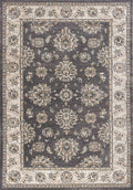 Rugs Ivory Shag Rug - 3'3" x 5'3" Polypropylene Grey/Ivory Area Rug HomeRoots