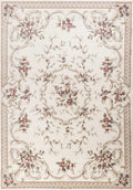 Rugs Ivory Shag Rug - 3'3" x 5'3" Polypropylene Ivory Area Rug HomeRoots