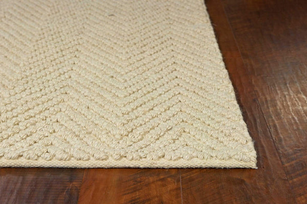 Rugs Jute Rug - 27" X 45" X 0.'5" Ivory Jute Rug HomeRoots