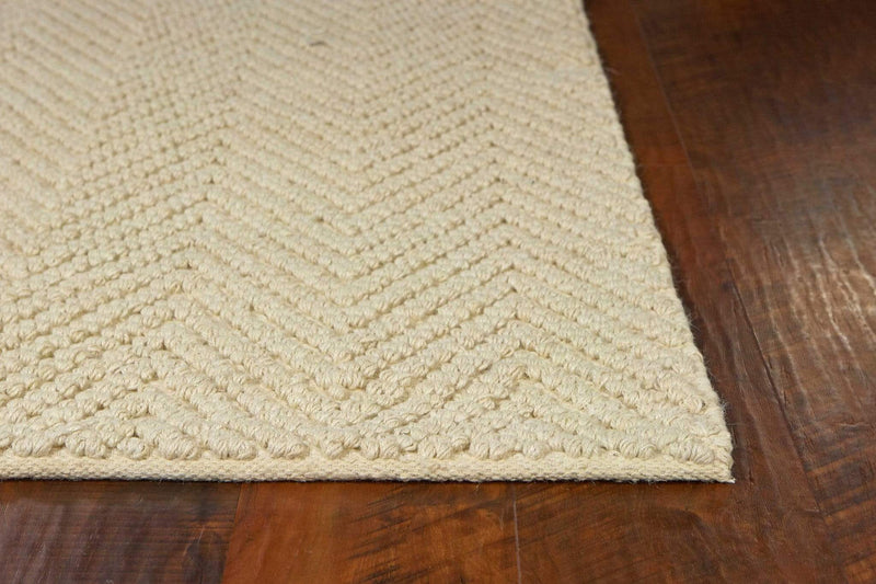 Rugs Jute Rug - 27" X 45" X 0.'5" Ivory Jute Rug HomeRoots