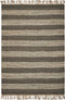 Rugs Jute Rug - 3'3" x 5'3" Jute Slate/Ivory Area Rug HomeRoots