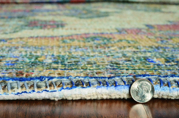 Rugs Jute Rug - 39" X 63" X 0.'25" Multi Jute / Polyester Rug HomeRoots