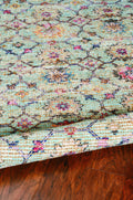 Rugs Jute Rug - 60" X 84" X 0.'25" Spa Jute / Polyester Rug HomeRoots