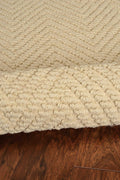 Rugs Jute Rug - 60" X 96" X 0.'5" Ivory Jute Rug HomeRoots