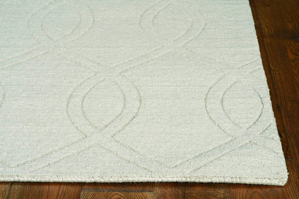 Rugs Kitchen Rugs 17" X 90" X 0.'5" Ivory Polyester Rug 4356 HomeRoots