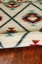 Rugs Kitchen Rugs - 94" X 118" X 0.'5" Ivory Polypropylene Rug HomeRoots