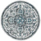 Rugs Kitchen Rugs - 94" x 94" x 0.4" Ivory Olefin Round Rug HomeRoots