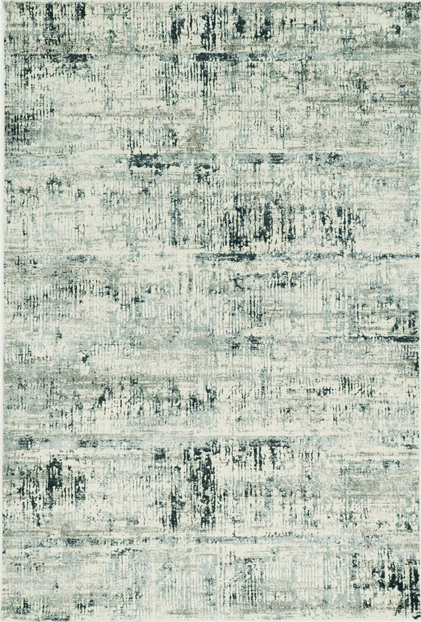 Rugs Kitchen Runner Rugs - 2'2" x 6'11" Runner Polypropylene and Viscose Ivory Silver Area Rug HomeRoots