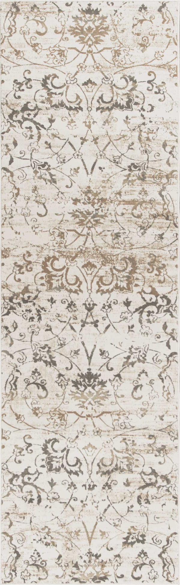 Rugs Kitchen Runner Rugs 2'2" x 6'11" Runner Polypropylene Beige Area Rug 3789 HomeRoots